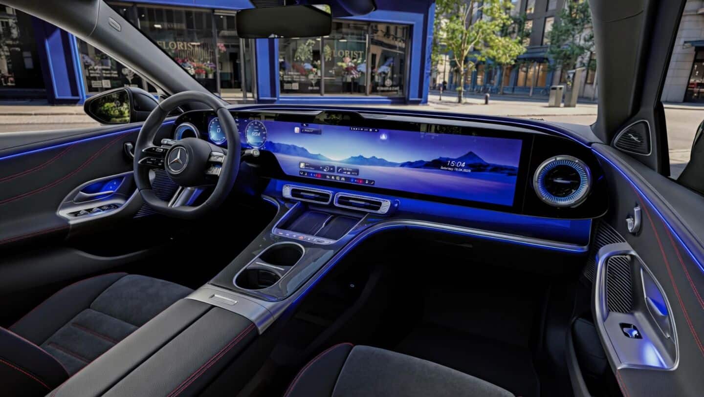 Mercedes-Benz reveals electric C-Class interior ahead of April 20 debut