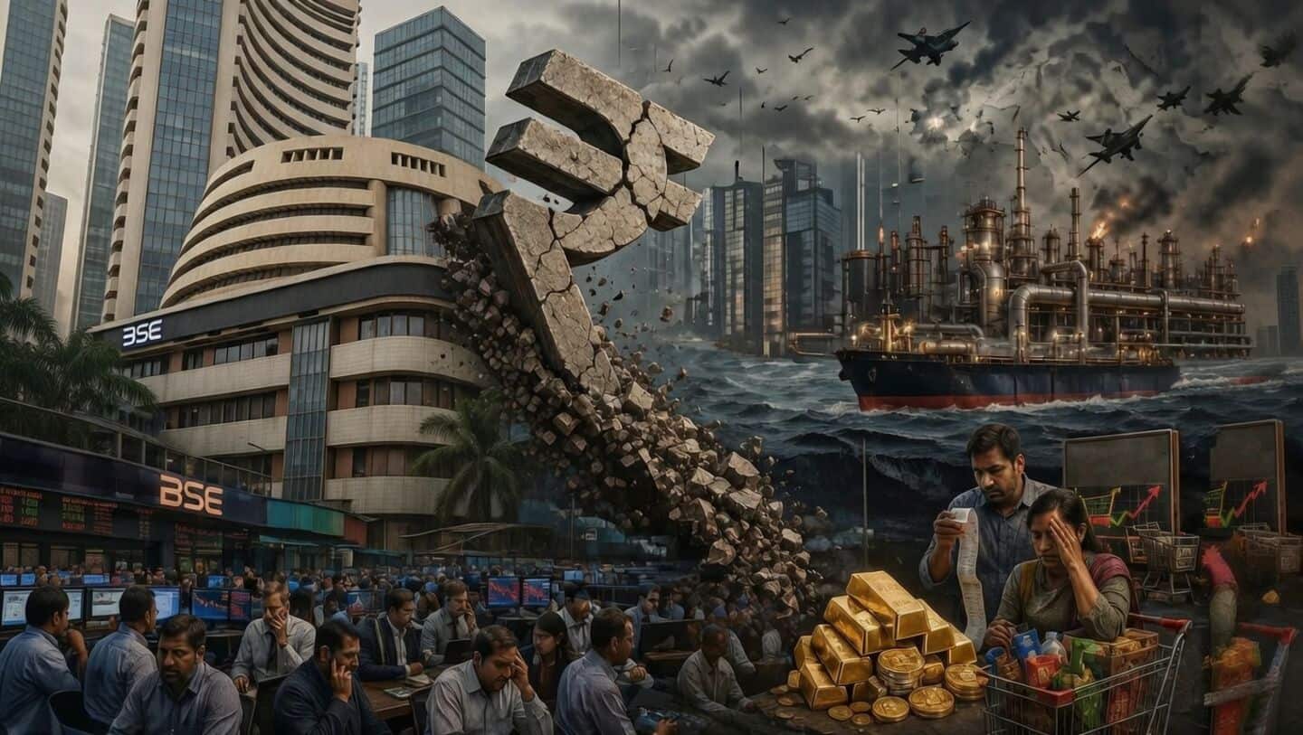 Indian rupee hits record 95.6 per USD amid oil surge