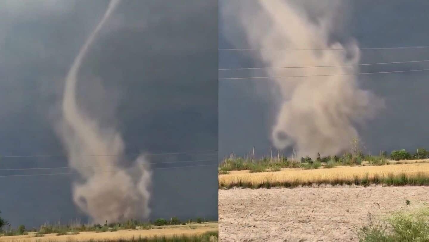 Rare landspout tornado hits Akhnoor, Jammu, lasting nearly 10 minutes