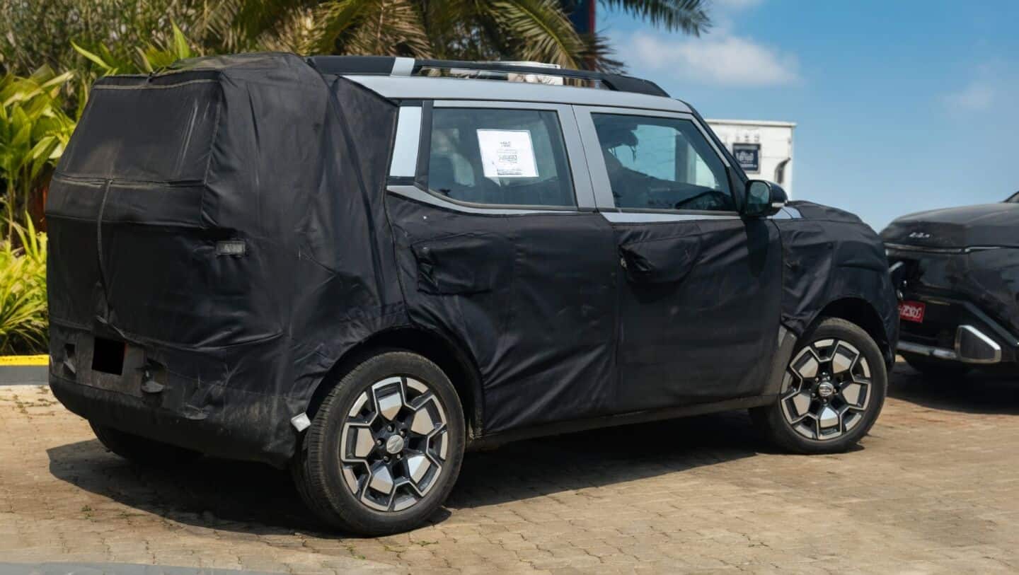 Hyundai's sub-4m EV SUV spied testing in Goa