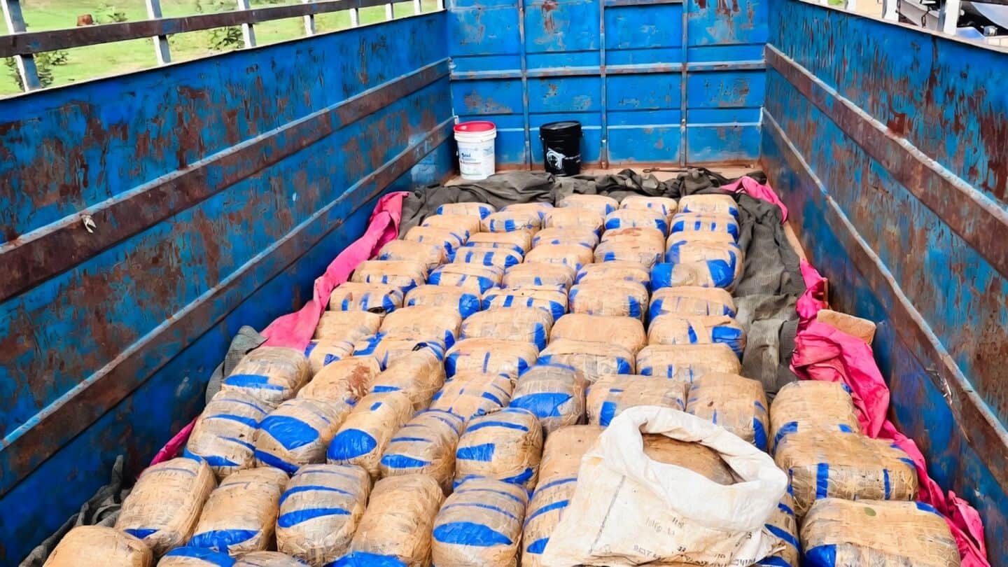 Telangana EAGLE Force and NCB seize 385kg ganja consignment