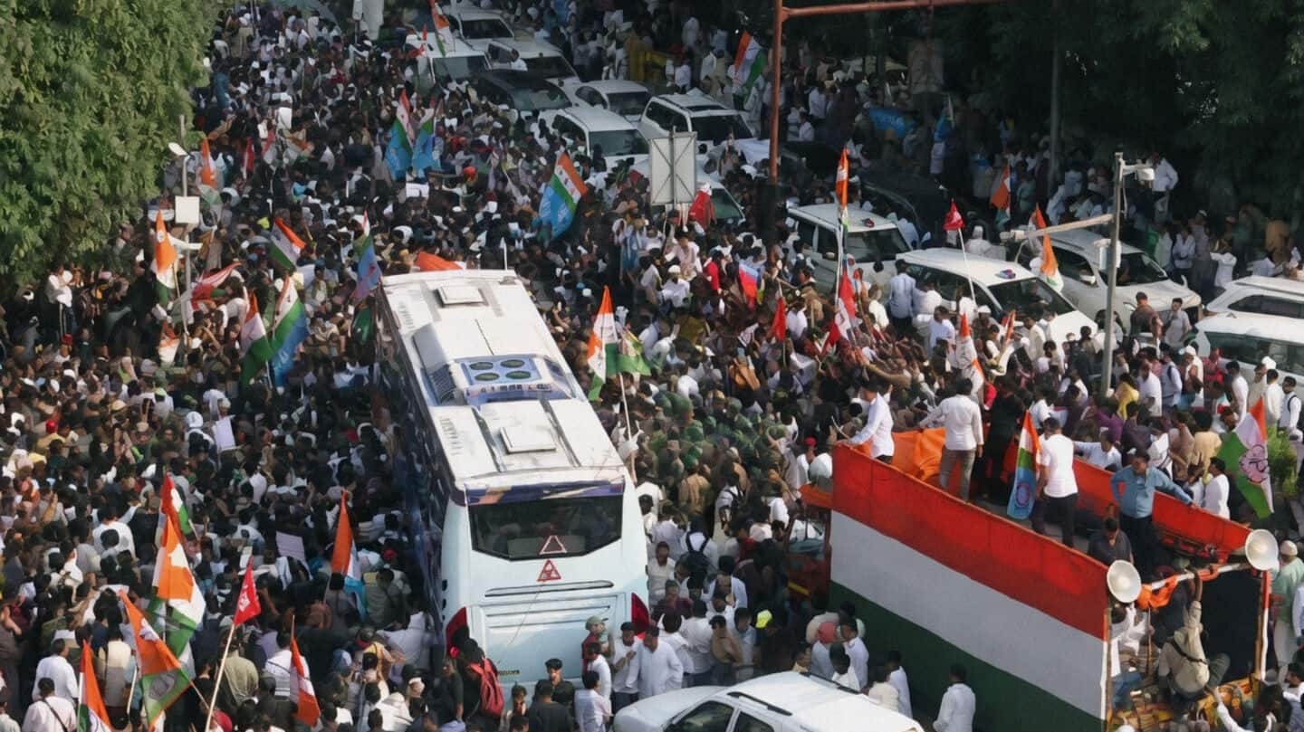 Delhi police files FIRs after Opposition protest over electoral rolls