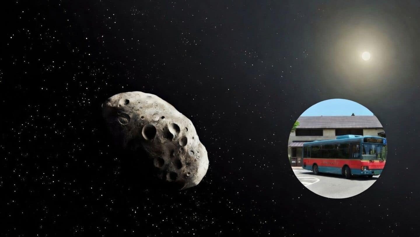 A bus-sized asteroid will pass by Earth next week