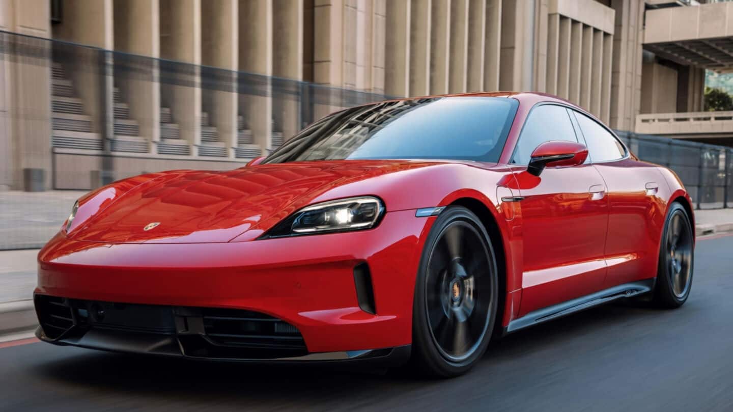 Porsche unveils 2027 Taycan with e-shift simulated 8 gear changes