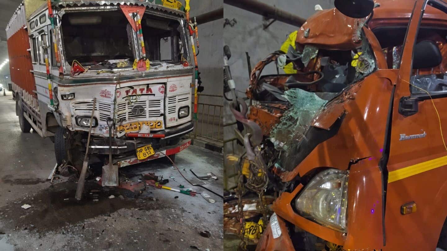 Two-truck crash in Mandi's Hanogi Tunnel kills 4, injures 6