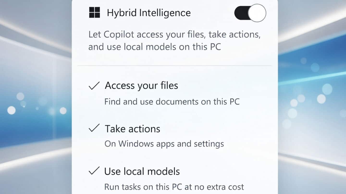 Microsoft unveils Copilot managing PC files with hybrid intelligence