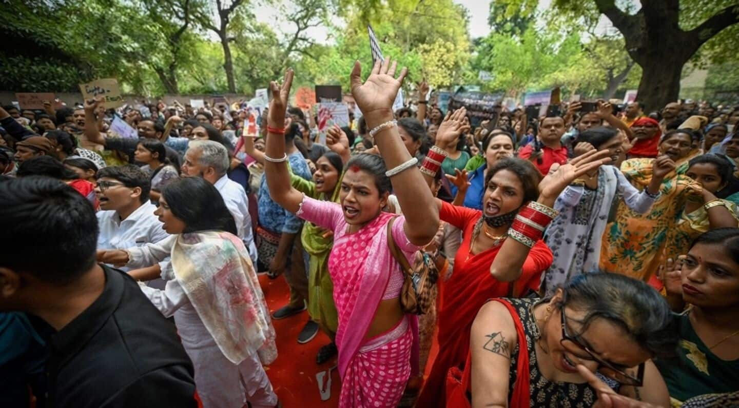 Hundreds protest Transgender Persons Amendment Bill awaiting President Murmu's approval