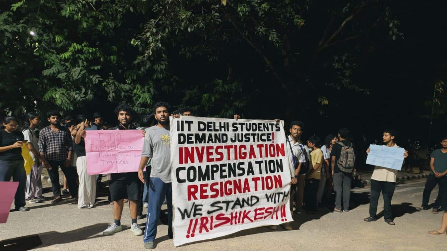 IIT Delhi director warns students amid protests over Rishikesh Kumar