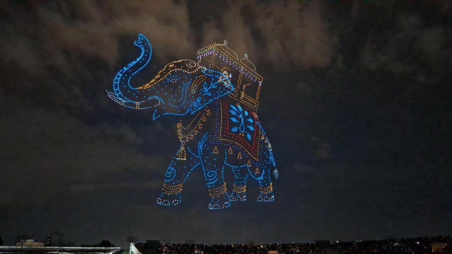 CESC's 3,500 drone Dasara show at Bannimantap seeks Guinness record