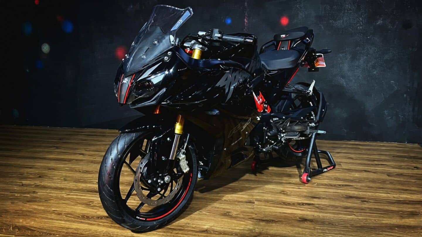 TVS launches Apache RR 310 Black Diamond Edition ₹2.88L India