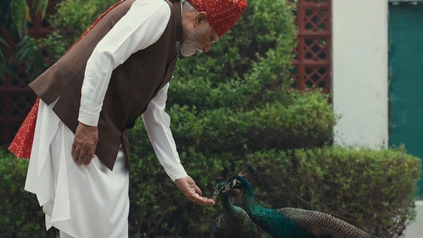 PM Modi posts animal-feeding photos, outlines Viksit Bharat by 2047