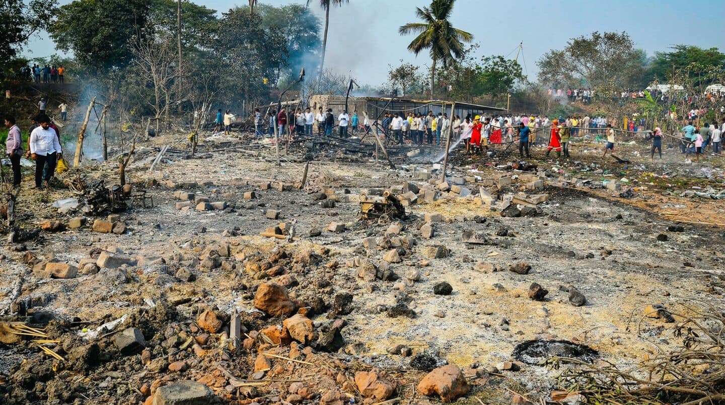 Kakinada blast victims' bodies found across fields, in canal