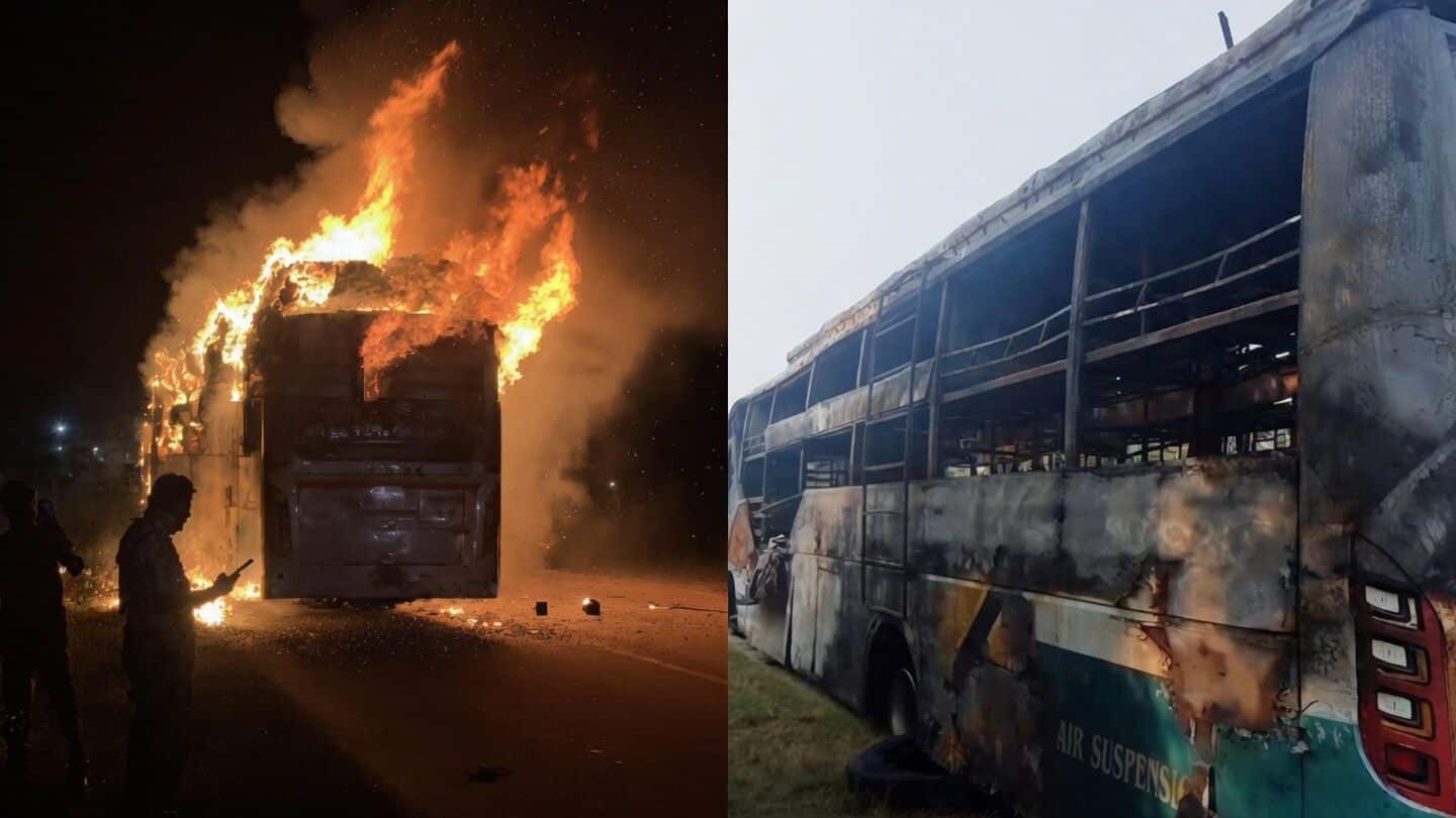 Bus blaze in Greater Noida on Yamuna Expressway kills 9