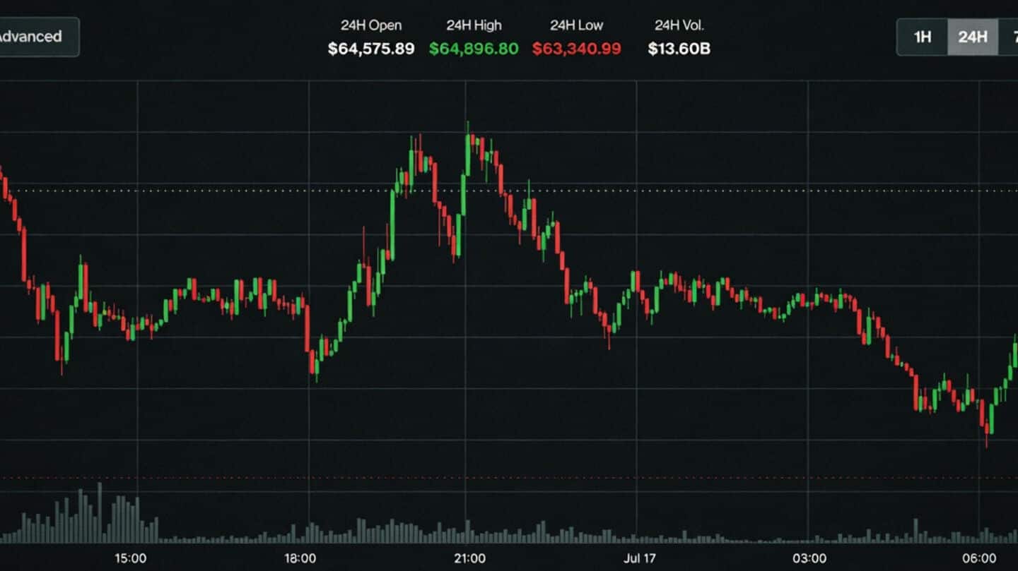 Bitcoin slips below 50-day moving average to $63,321 amid tensions
