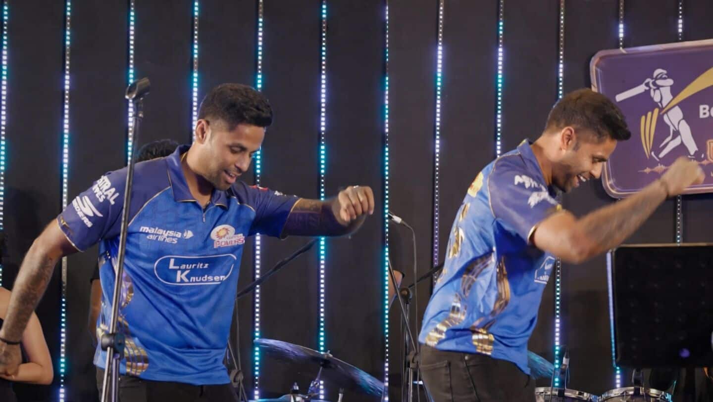 Suryakumar Yadav dances to viral 'Sher-e-Baloch' ahead of Delhi Capitals