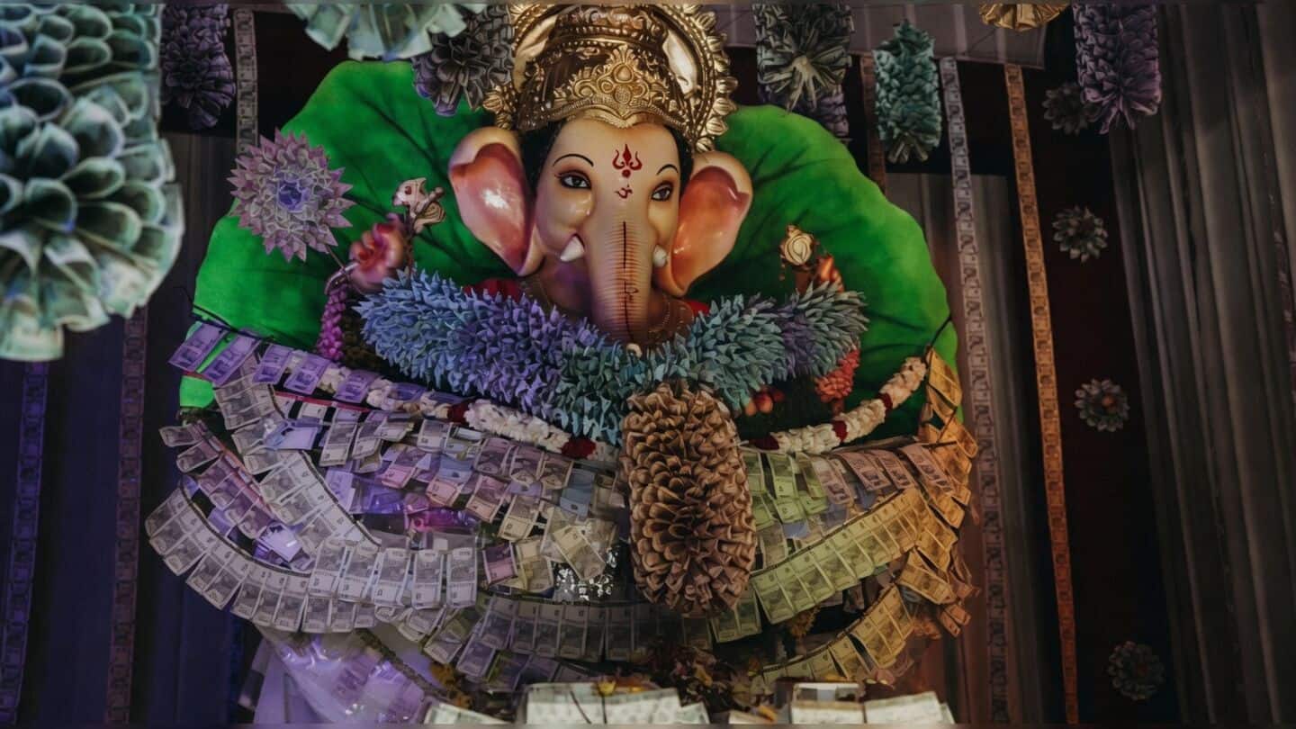 Warangal Ganesha idol adorned with ₹1.93cr for Ganesh Navaratri