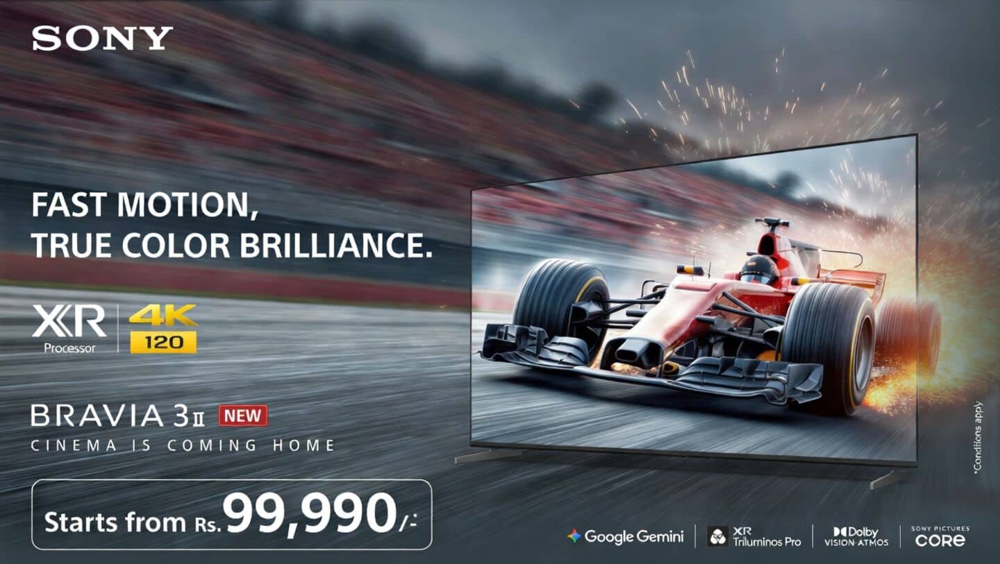Sony launches Bravia 3II TVs in India starting at ₹159,900