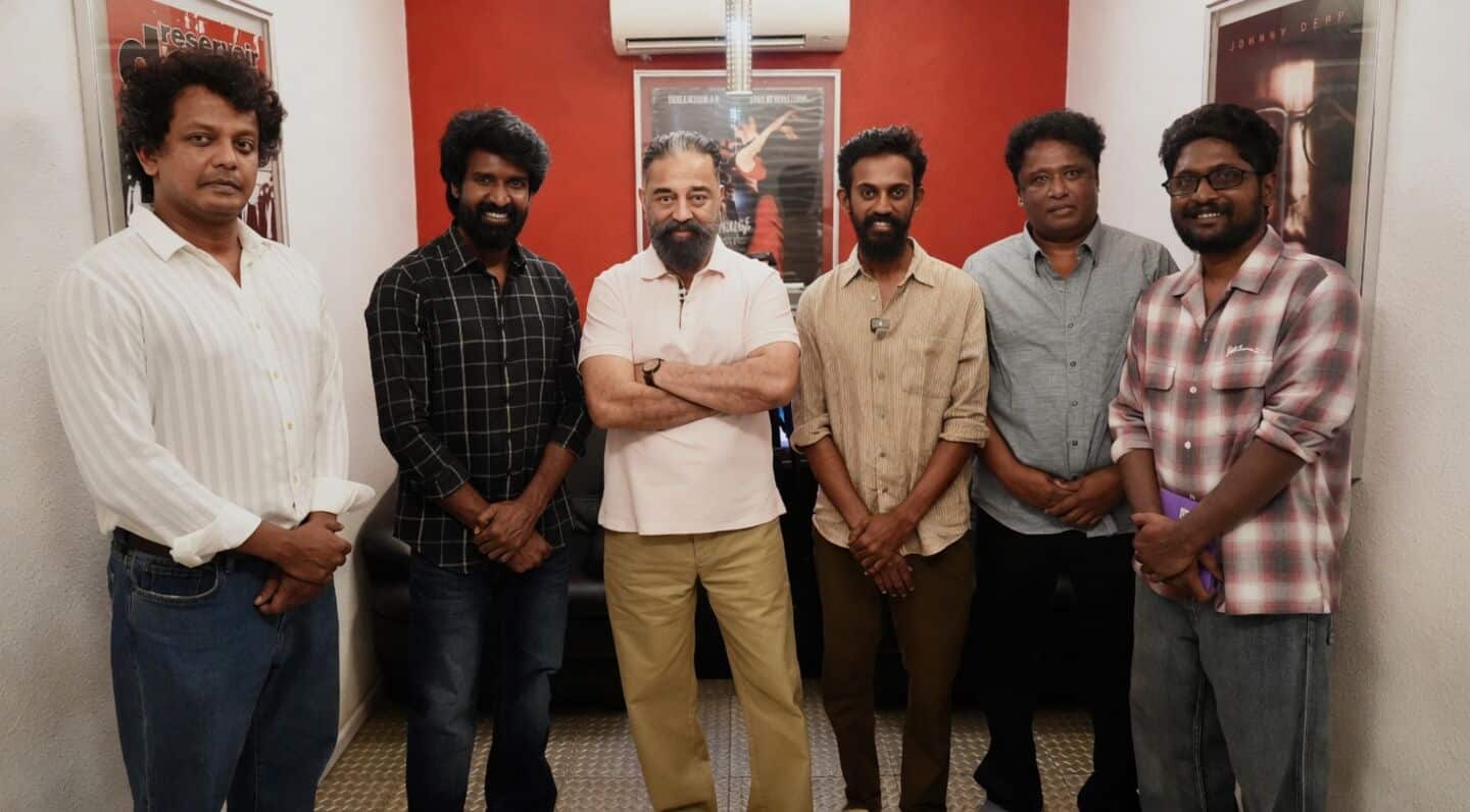 Haasan joins 'Mandaadi' team to celebrate ₹109.25 cr success