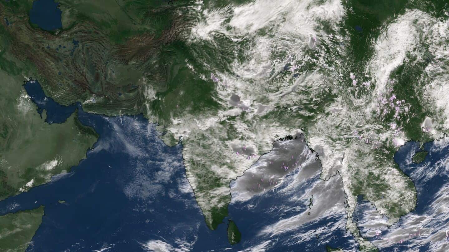First deep depression in Bay of Bengal strengthens India's monsoon