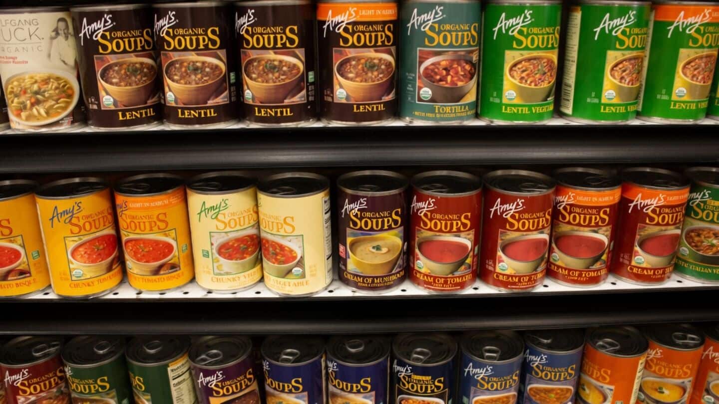 Amy's Kitchen recalls 184,000 Organic Lentil Soup over pull-tab defect