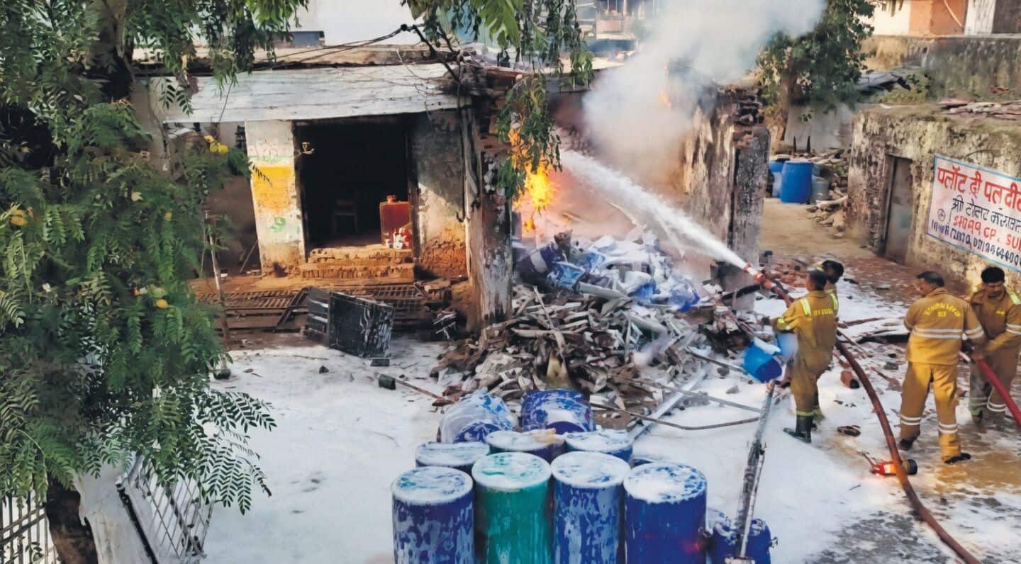 Kasna chemical shop fire in Greater Noida contained, no injuries