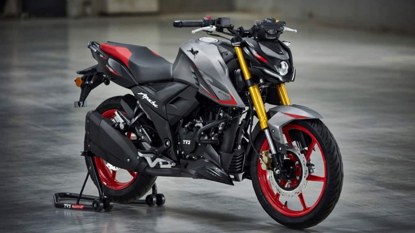 TVS Motor Company records Apache sales jump 28% to 5.71L