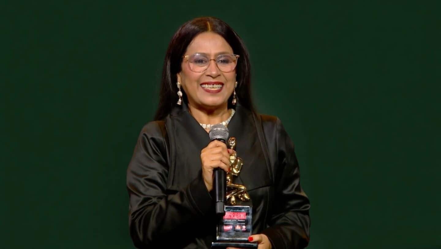 Vatsa wins Best Supporting Actor (female) for 'Homebound' in Mumbai