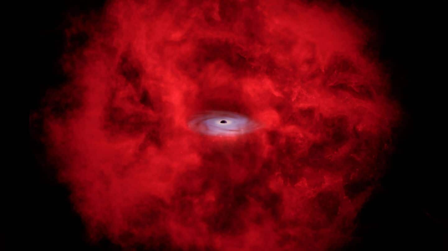 NASA finds X-ray dot linking to supermassive black hole growth