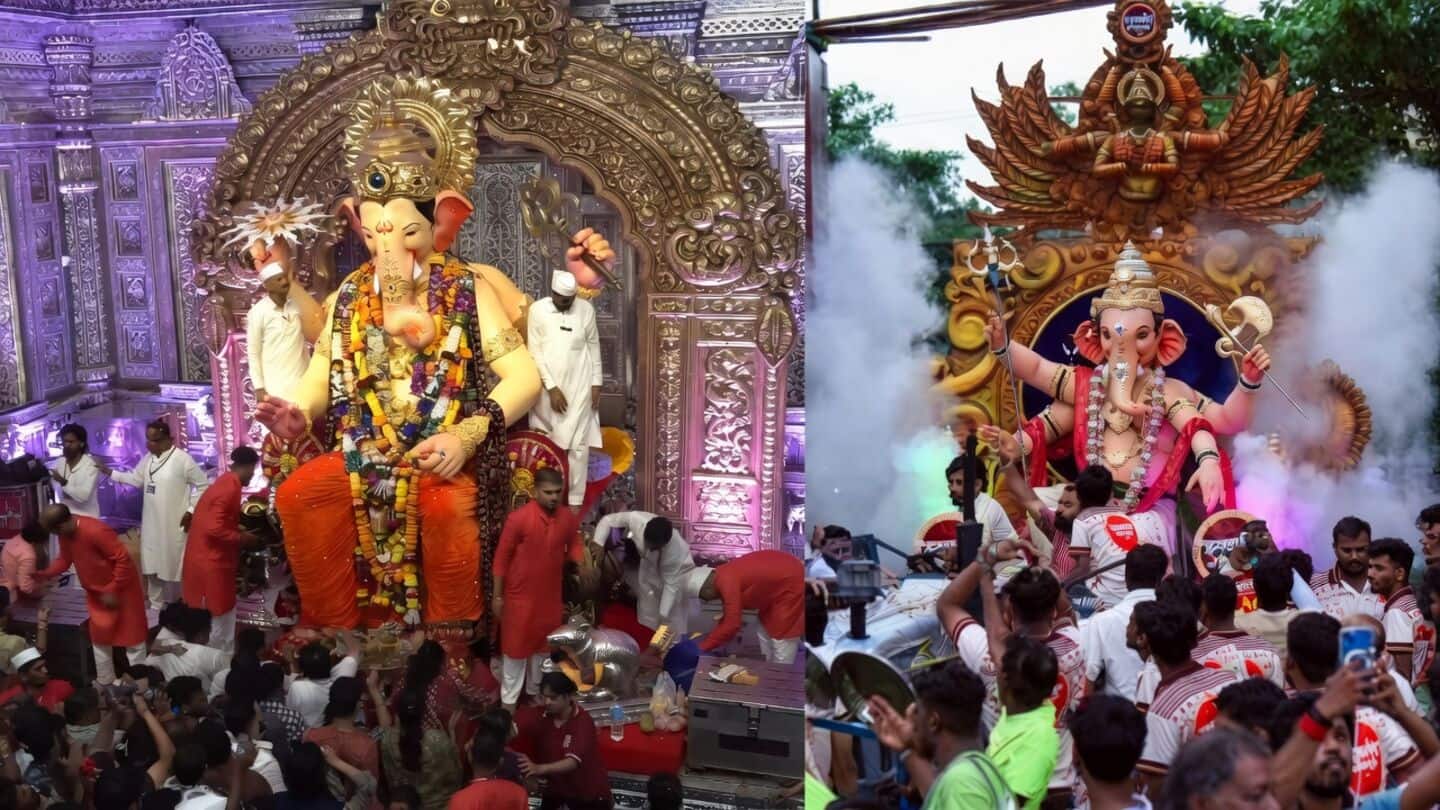 Ganesh Chaturthi draws crowds across India from Mumbai to Pillayarpatti