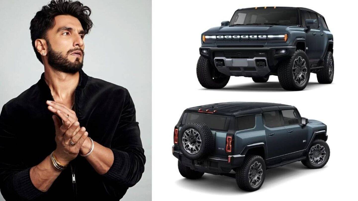 Ranveer Singh acquires ₹4.5 crore Hummer EV