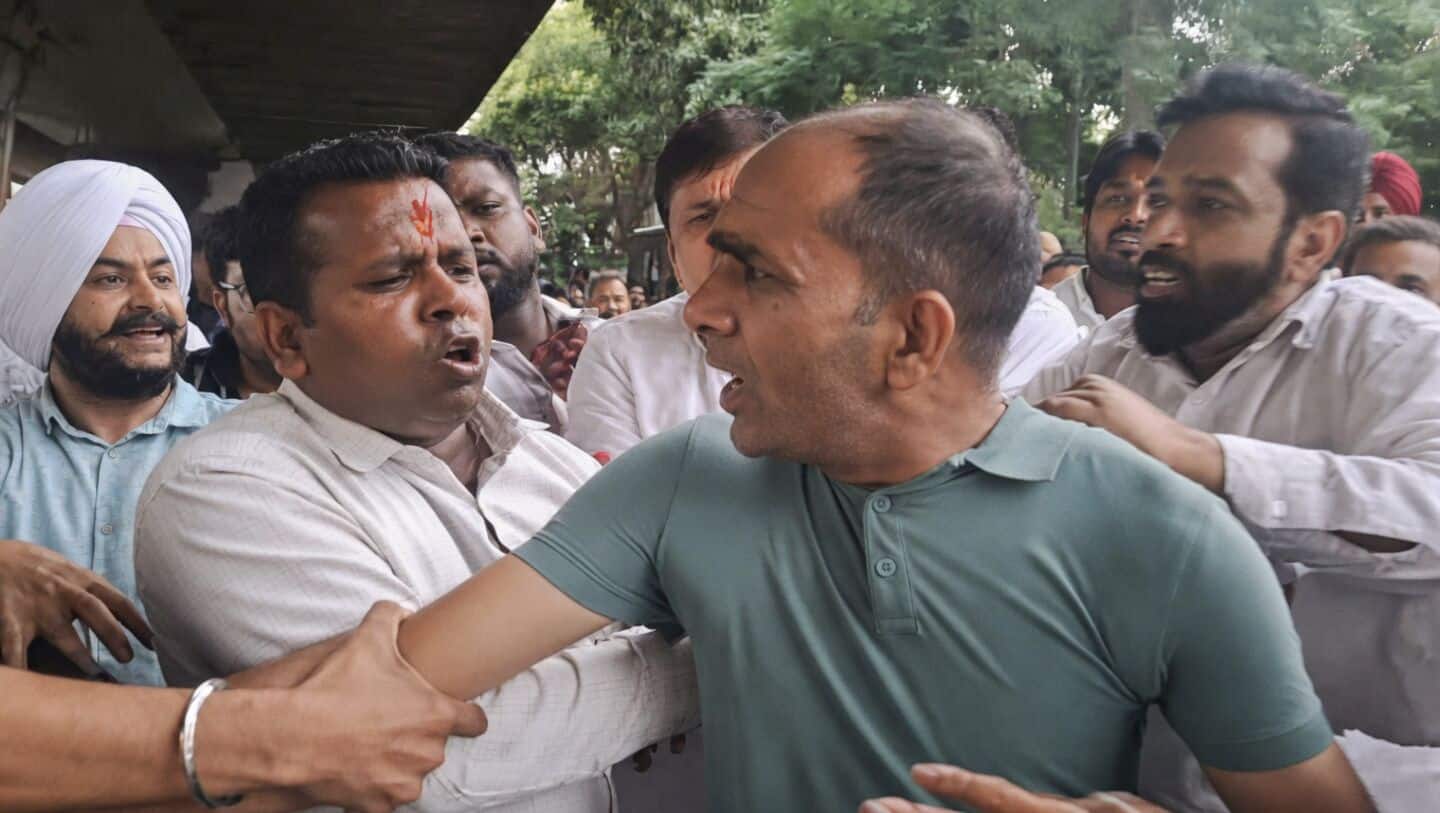 Parvesh Verma slap allegation sparks Tilak Nagar protest, constable roughed
