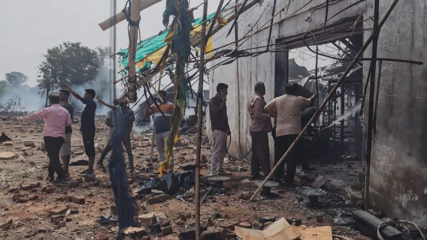 Blast at illegal Kapadvanj firecracker unit injures 2, owner missing