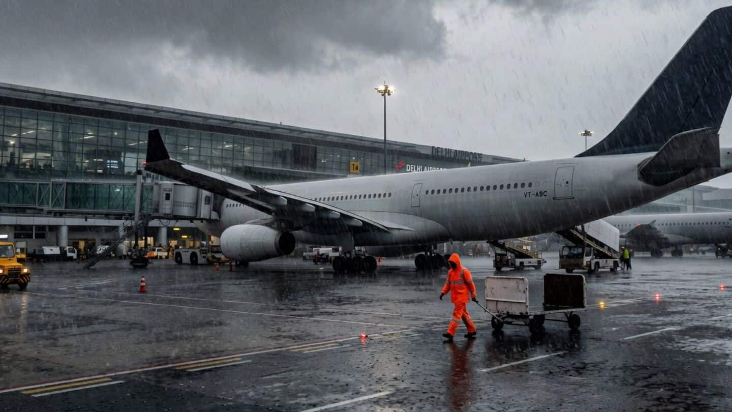 Rain in Delhi but IGIA says flights operating as usual