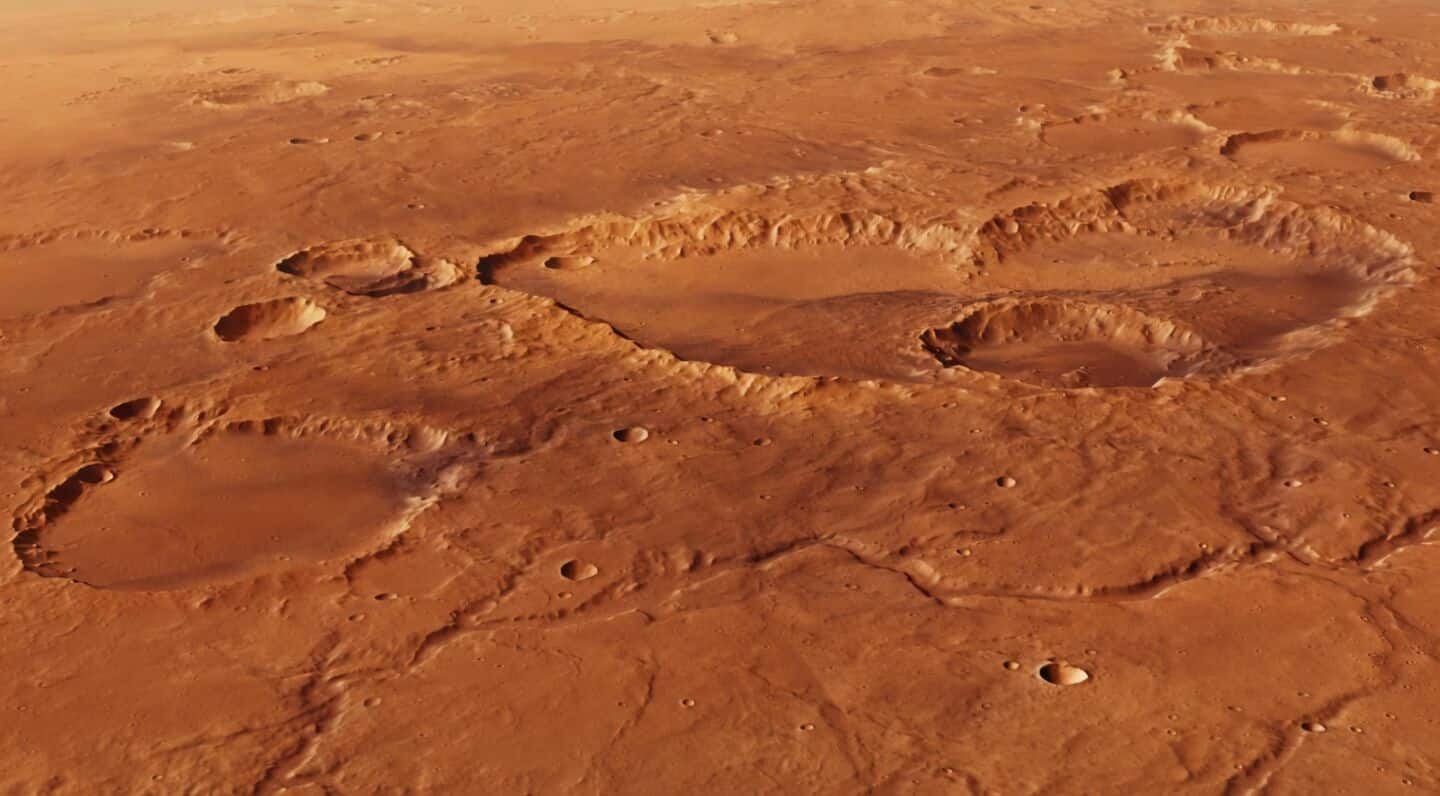 ESA releases Mars Express images of water shaped Schiaparelli Crater