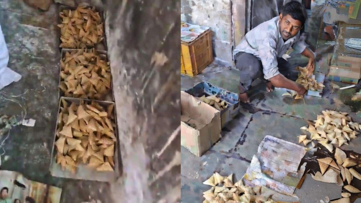 Man arrested for making unhygienic 'samosas' with stale eggs, reused oil