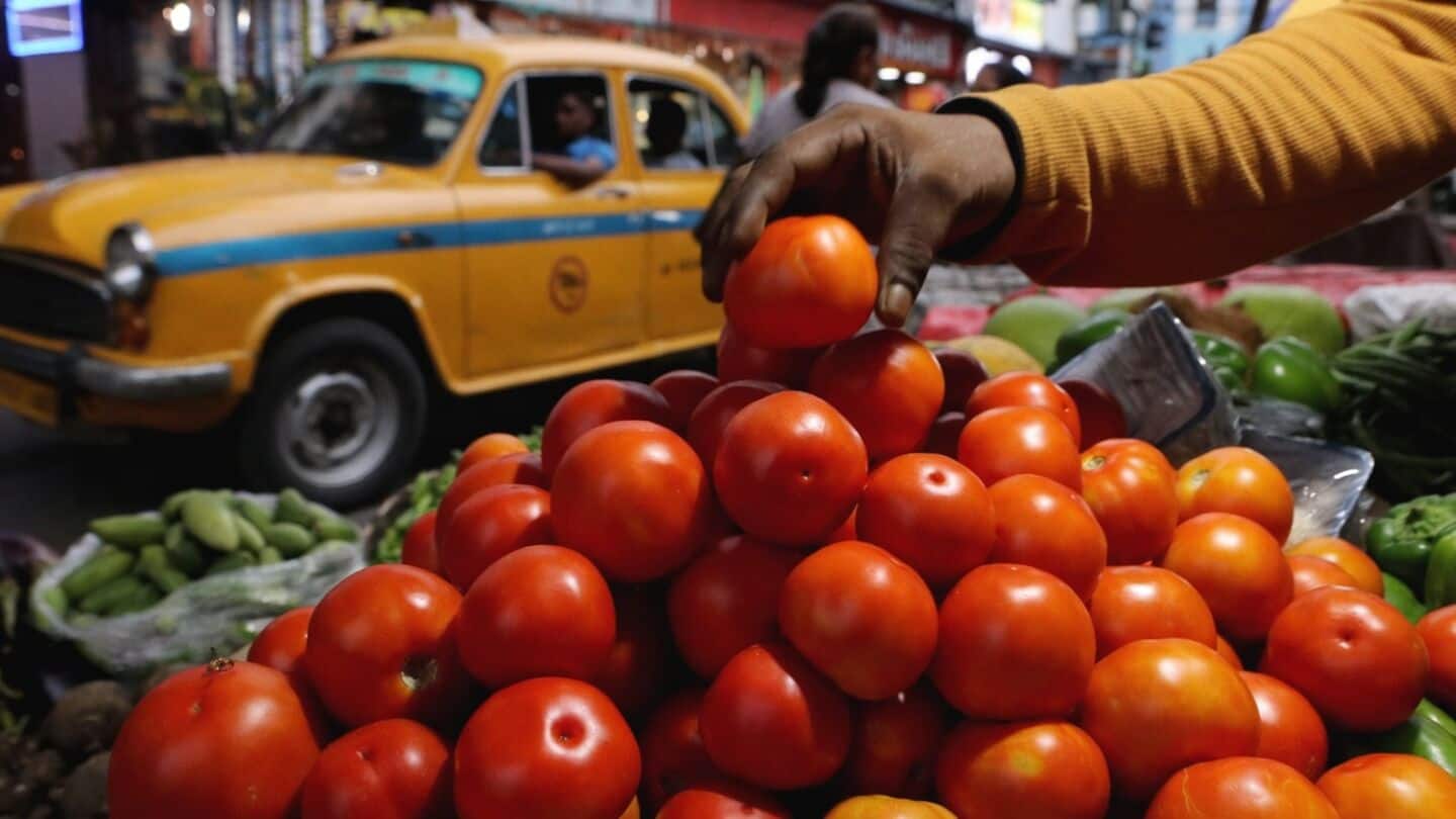 Scorching heat unpredictable rain and water shortages hit India's tomatoes