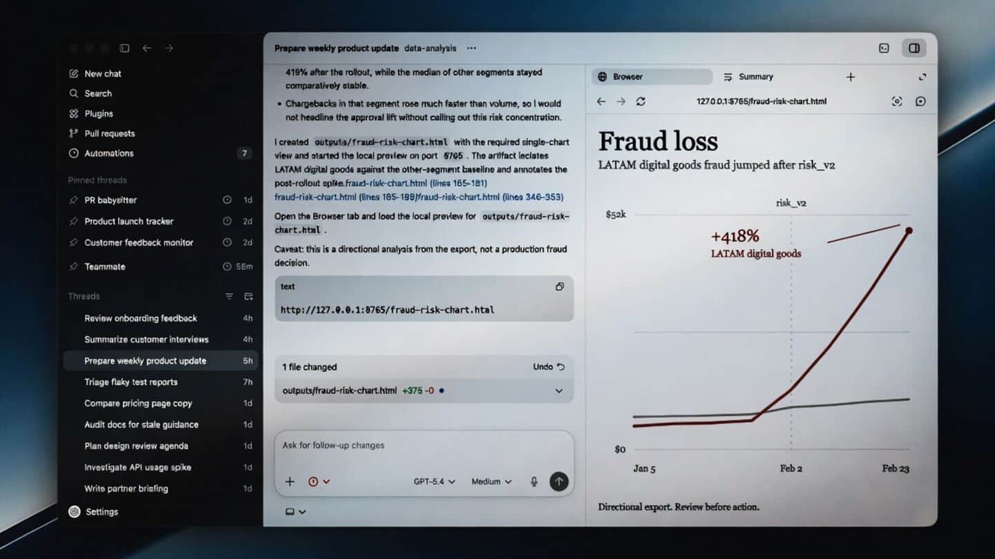 OpenAI upgrades Codex desktop to control Macs with new browser