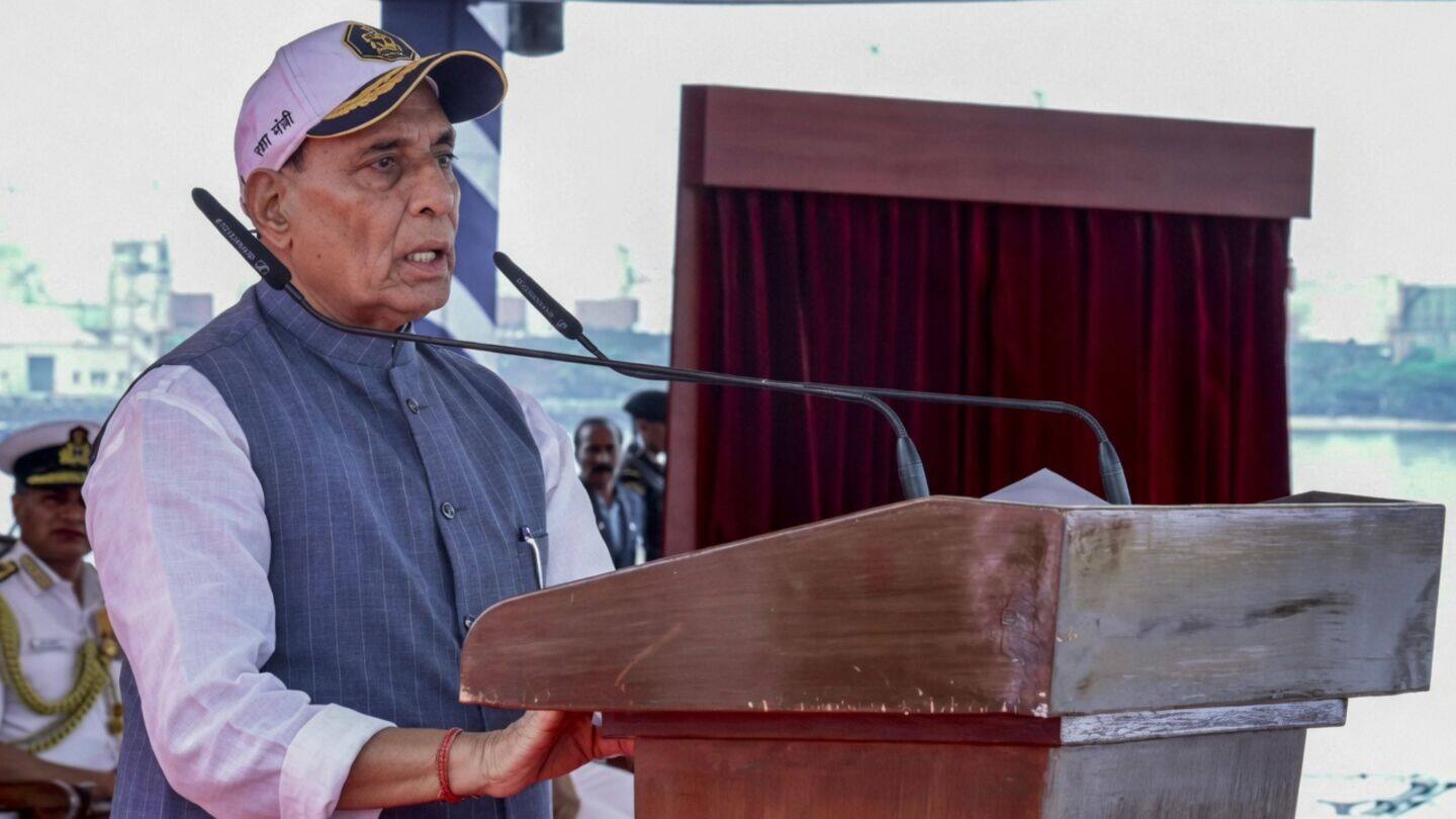 Rajnath Singh lauds Navy at Mahendragiri commissioning over ₹9,000cr shipments