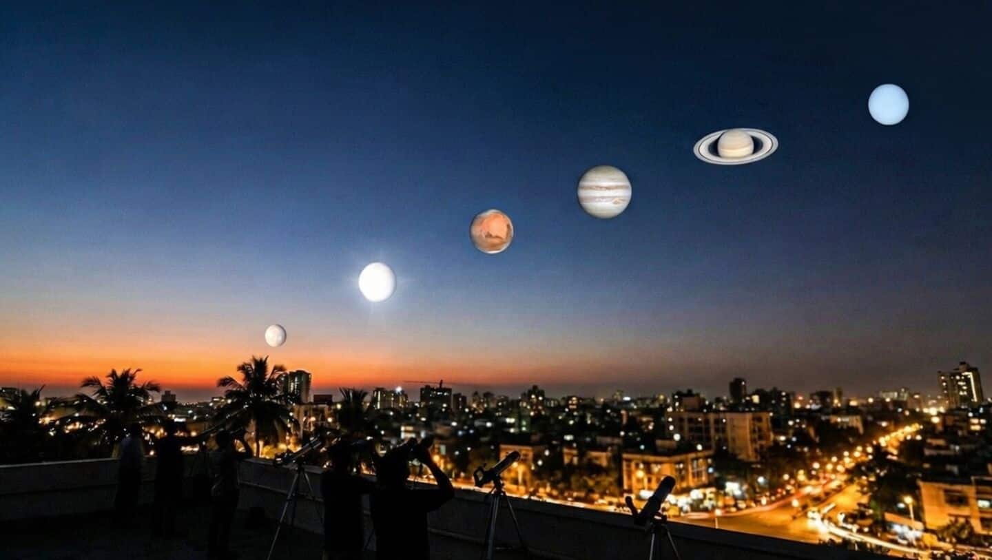 Rare Mercury Mars Saturn Neptune lineup peaks April 20