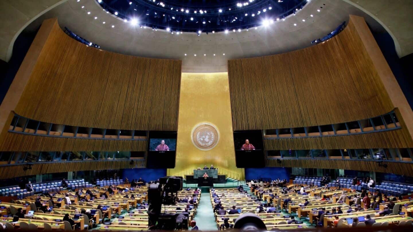 Walkouts at United Nations General Assembly after Donald Trump remarks