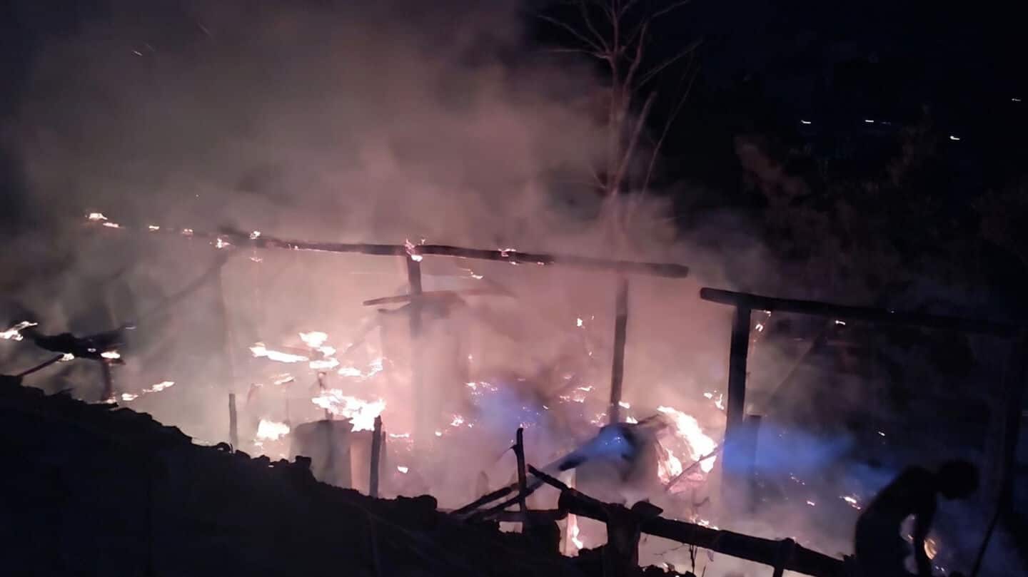 Mithun Padvi sets his in-laws' house on fire in Nandurbar