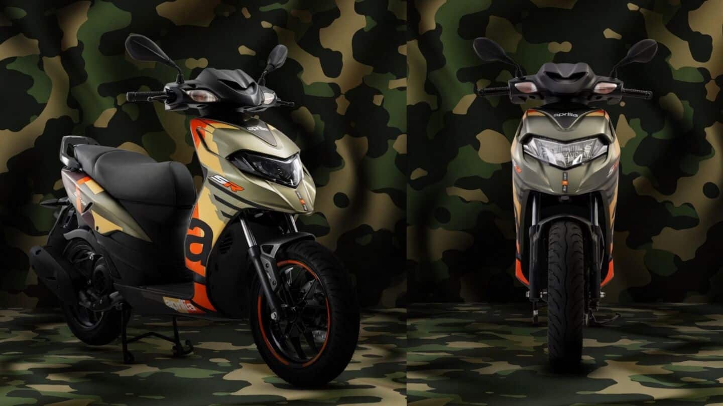 Aprilia launches military inspired tribute editions for SR125 and SR175