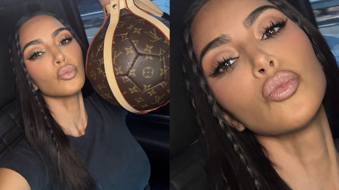 Kardashian shares rare 1998 Louis Vuitton World Cup bag