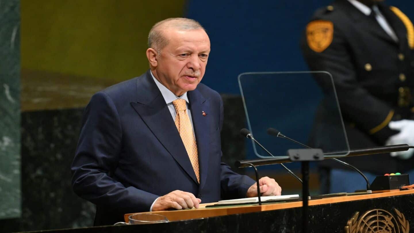 Erdogan says 'war criminals' must not address UN General Assembly