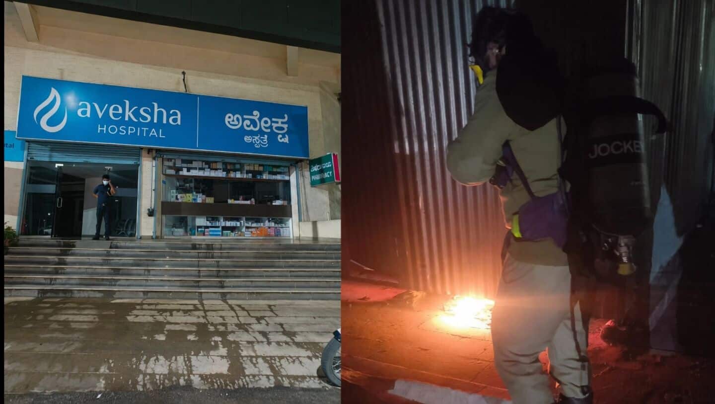 Aveksha Hospital blaze in Bengaluru prompts evacuation of 21