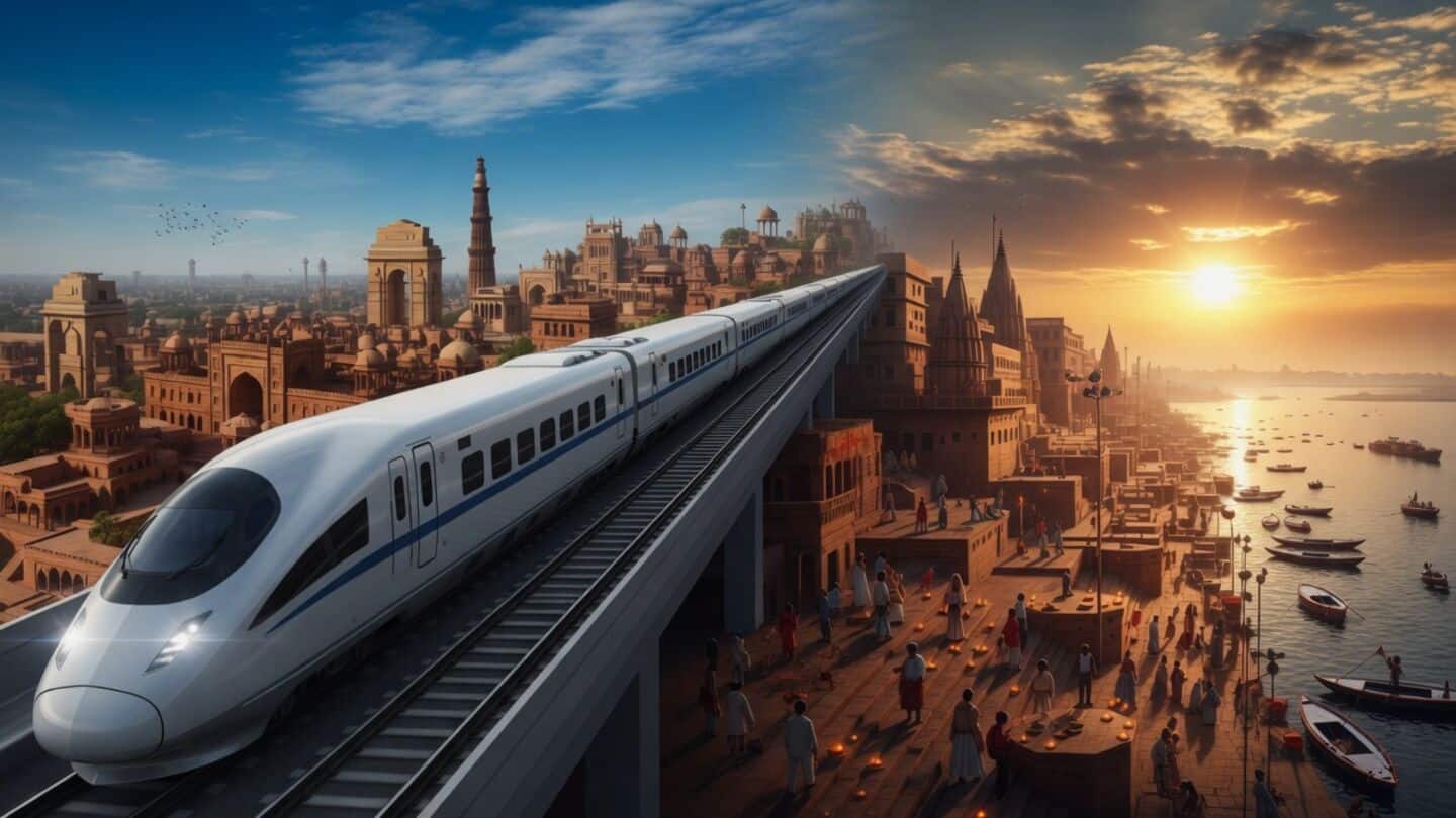 Union Budget bullet train to cut Delhi Varanasi travel times