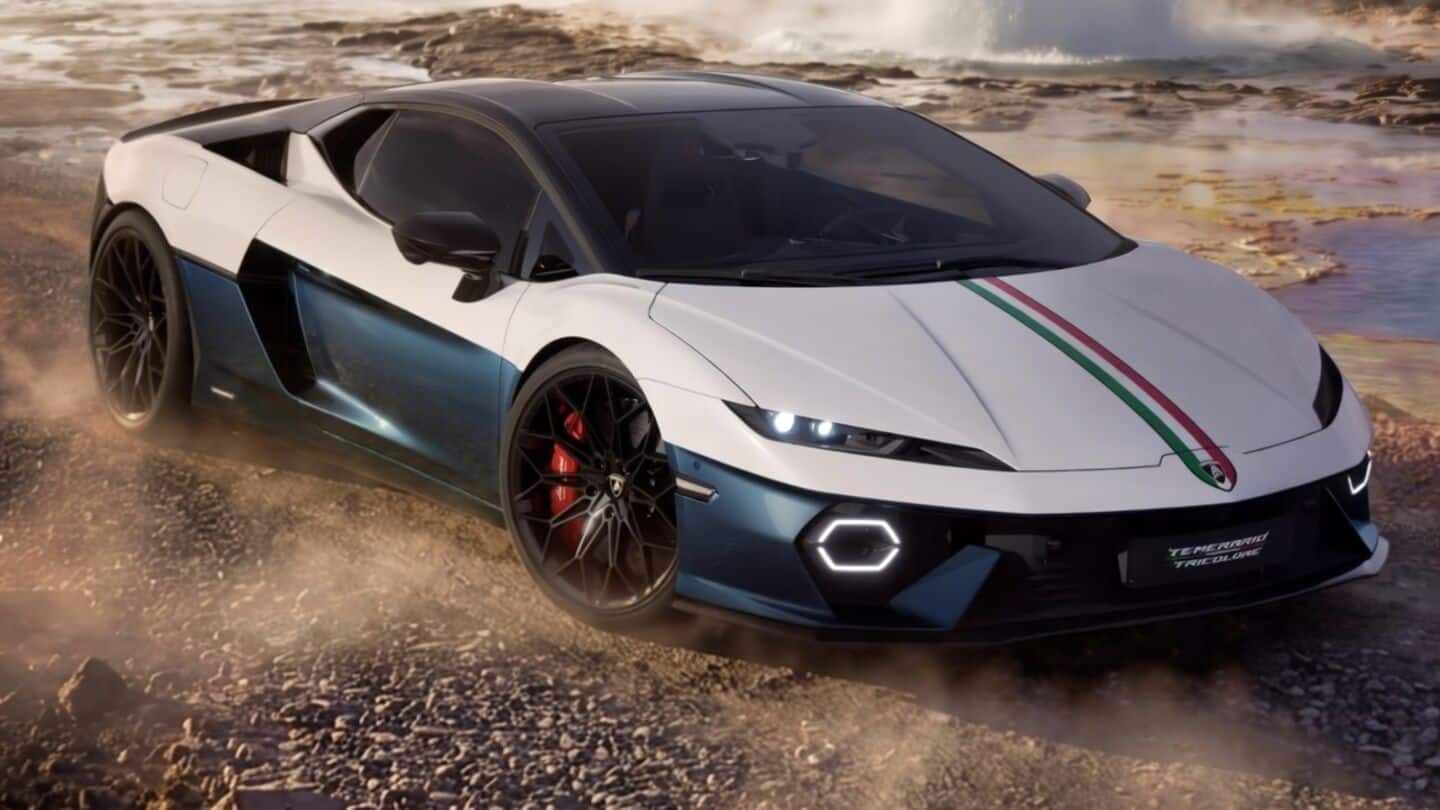 Lamborghini unveils Temerario Tricolore hybrid celebrating Italian tricolor at Monterey