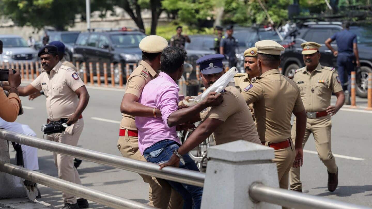 Chennai parents detained confronting CM convoy over son's alleged death