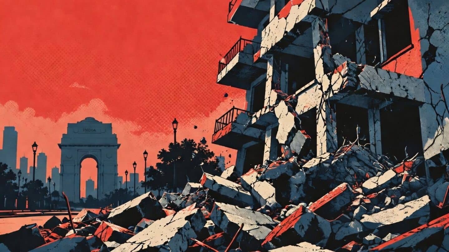 Unauthorized 5-story PG collapses in Satya Niketan, Delhi, 7 dead