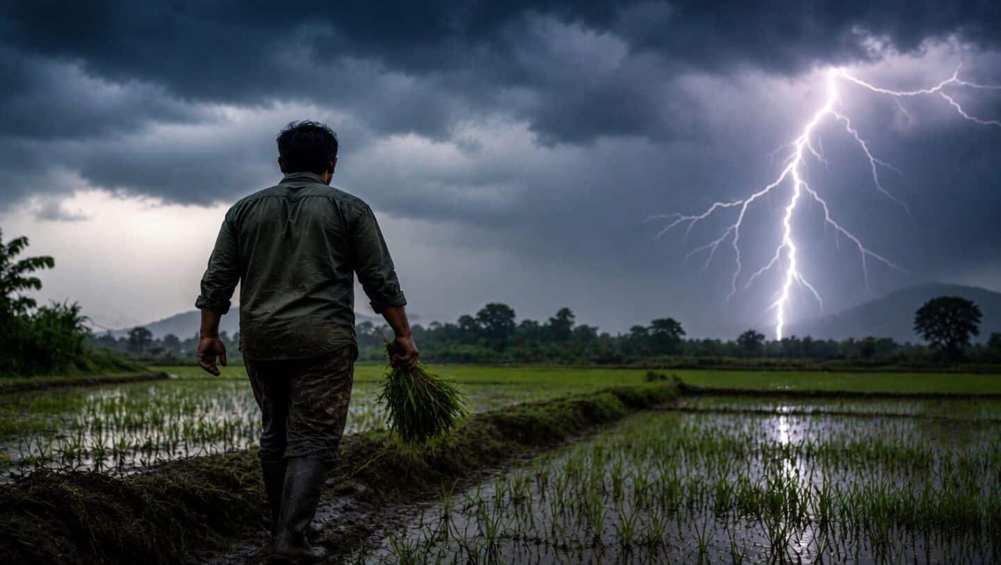 Hosoklu Roshan Balakrishna killed by lightning on farm near Mysuru